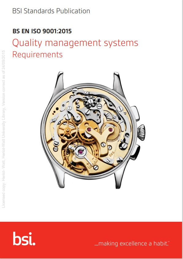 Quality management systems requirements
