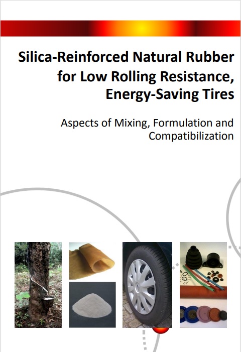 Silica reinforced natural rubber for low rolling resistance energy saving tires